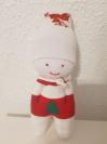 Poupee blanche et rouge